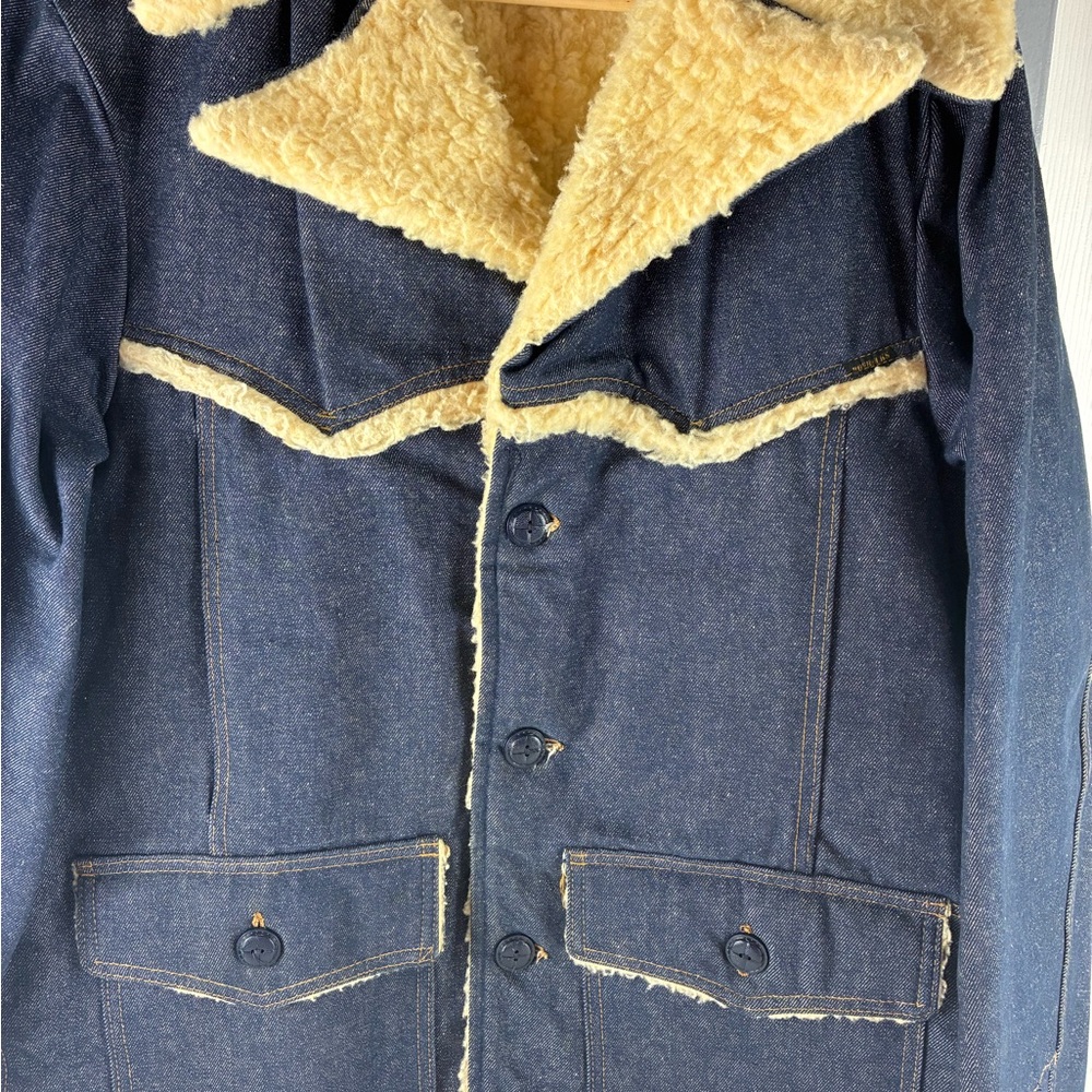 Men's Denim Jacket with Sherpa Lining